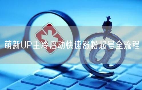 萌新UP主冷启动快速涨粉起号全流程